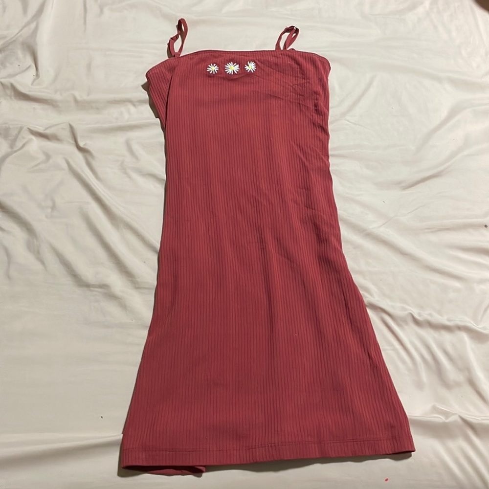 red hollister dress